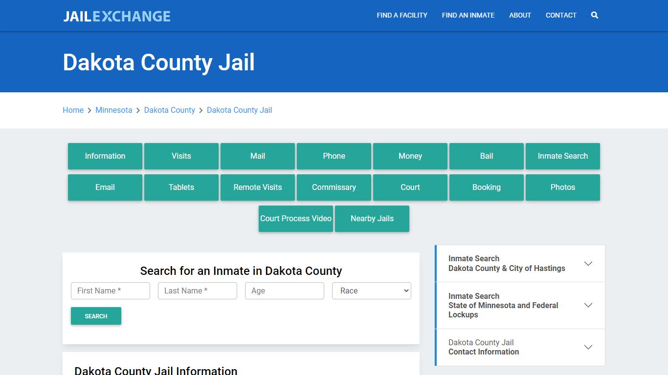 Dakota County Jail Roster Lookup, MN, Inmate Search