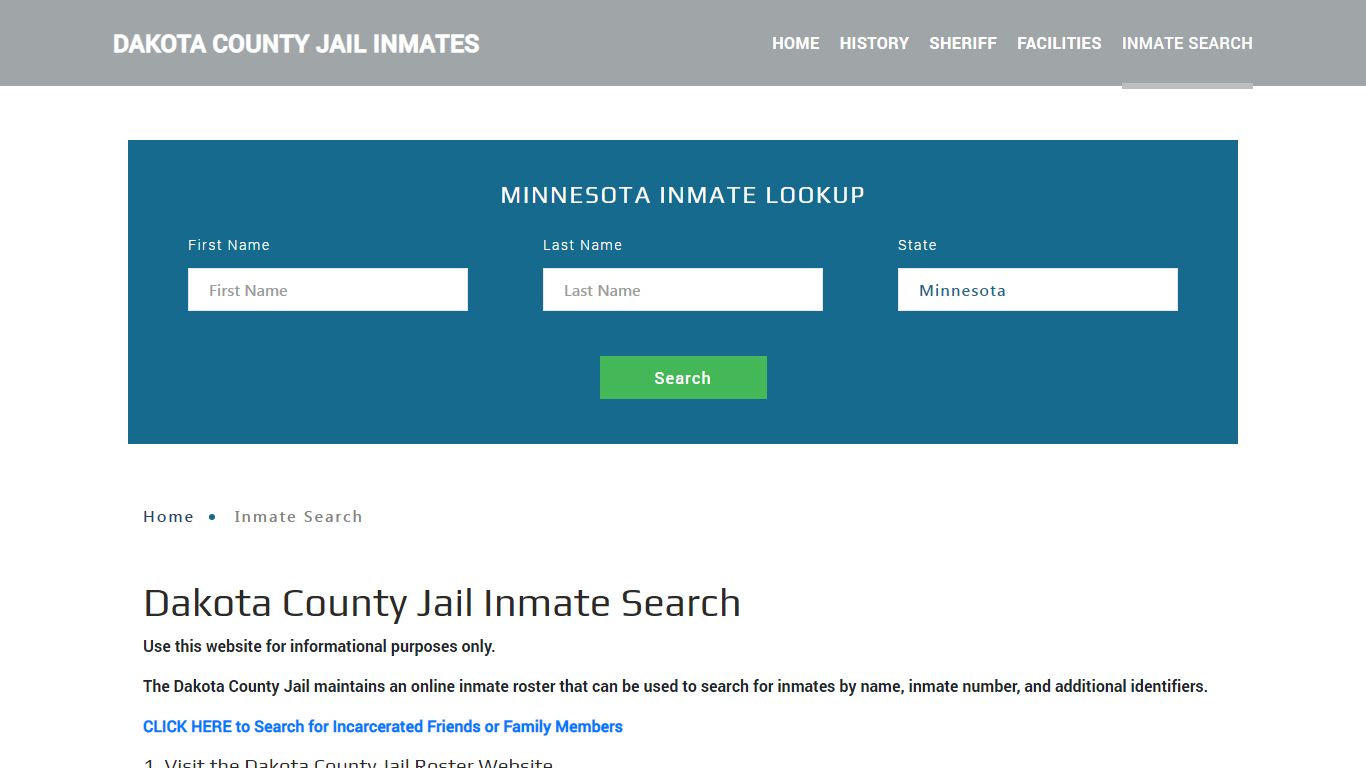 Dakota County, MN Detainee Lookup